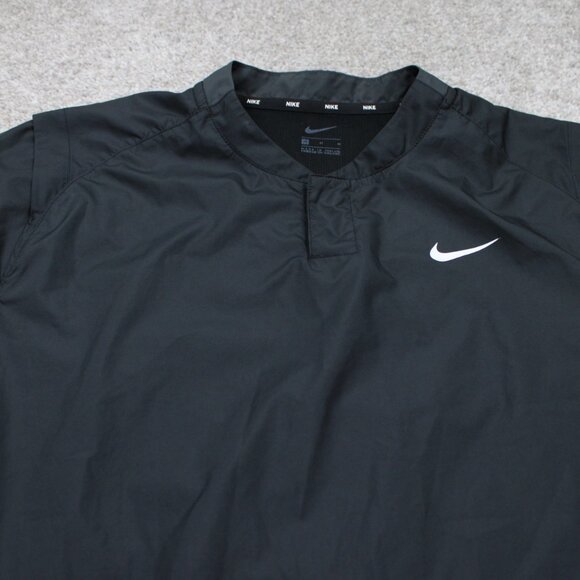 Nike Softball Wind Jacket Womens Medium Black Lightweight S/S Pullover Shacket - Picture 5 of 15